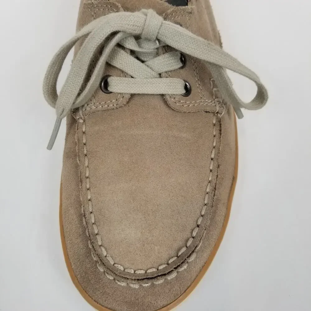 Clarks Men's Jax Leather Suede Top Sider Boat Shoes Tan Size 9